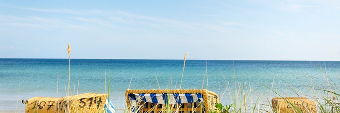 Strandkörbe an der Nordsee