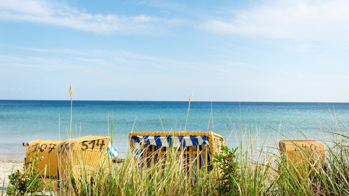 Strandkörbe an der Nordsee