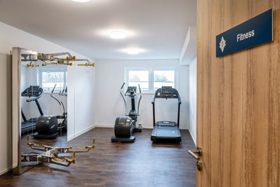 Sportlich aktiv bleiben im Fitnessraum des Landhauses