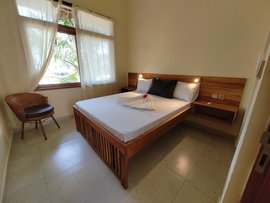Das Schlafzimmer im Apartment der Villa Bahati