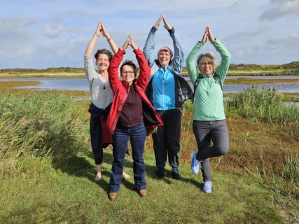 Die Yogis auf Erkundungstour auf Baltrum