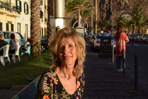 Yogalehrerin Martina Will-Fall unterwegs auf Madeira.
