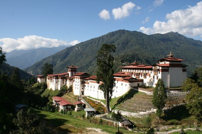 Das Trongsa Dzong in Bhutan 