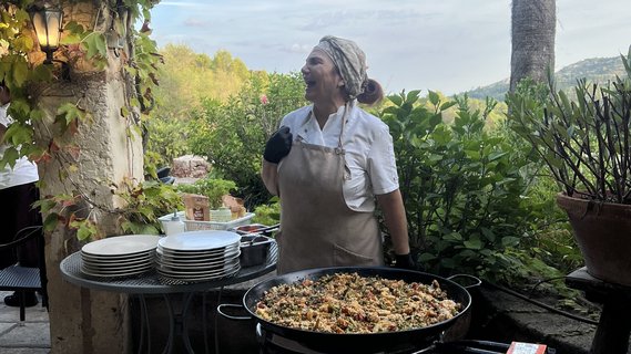Yogis auf der Finca Son Mola Vell