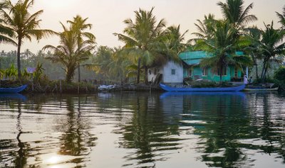 Fahrt durch die Backwaters in Kerala