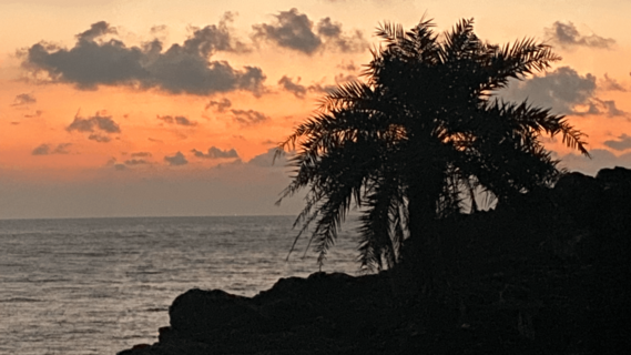 Sonnenuntergang über dem Meer