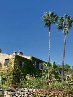 Strahlend blauer Himmel über der Finca