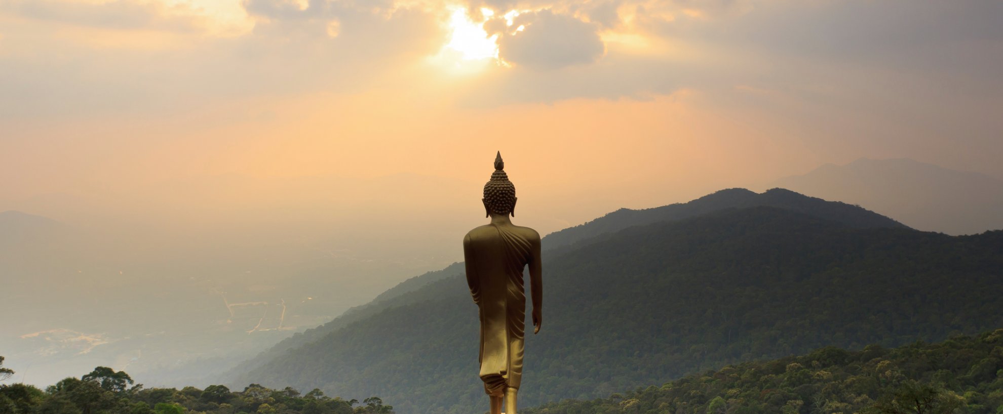 Urlaub Reise Reisen Kur Kuren Buddha Buddha-Statue Wald 