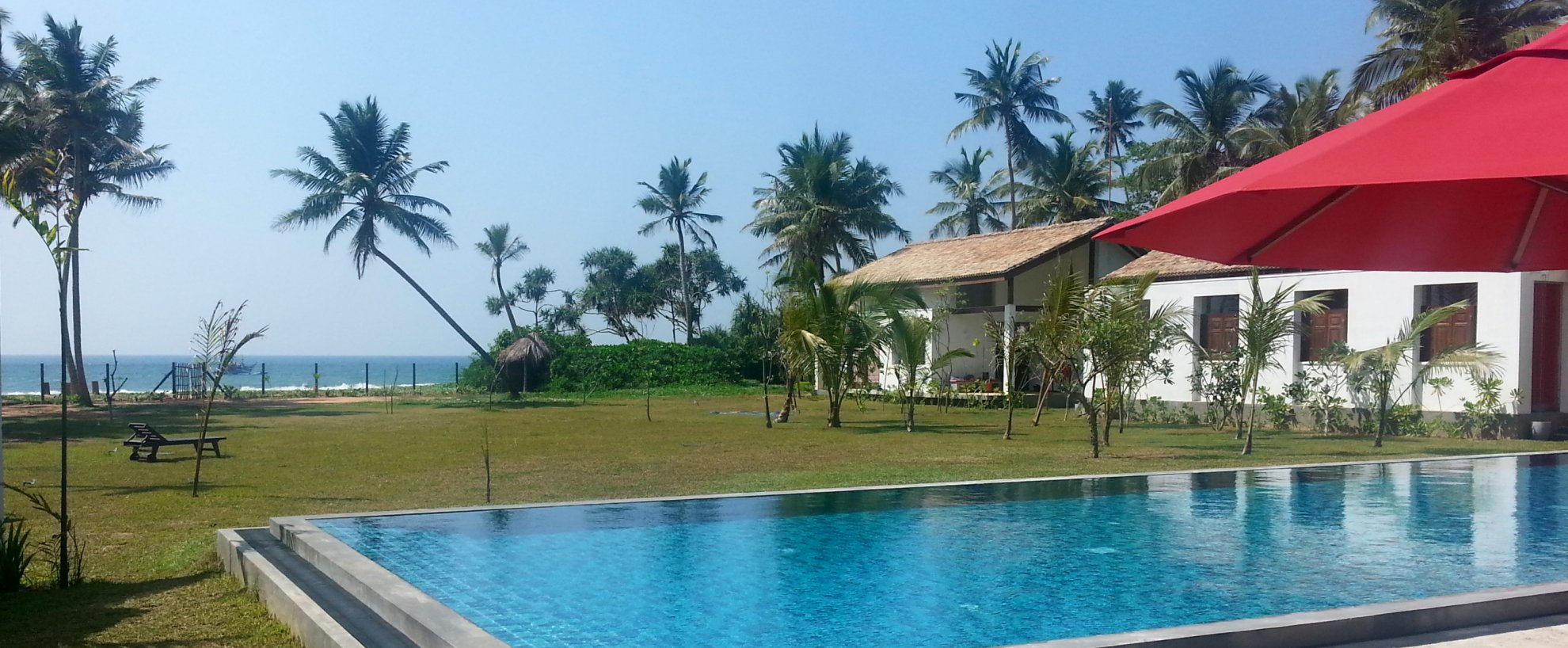 Ayurveda Kuren Reisen Sri Lanka Urlaub ANANDA Ayurveda Resort Anlage Pool Meer