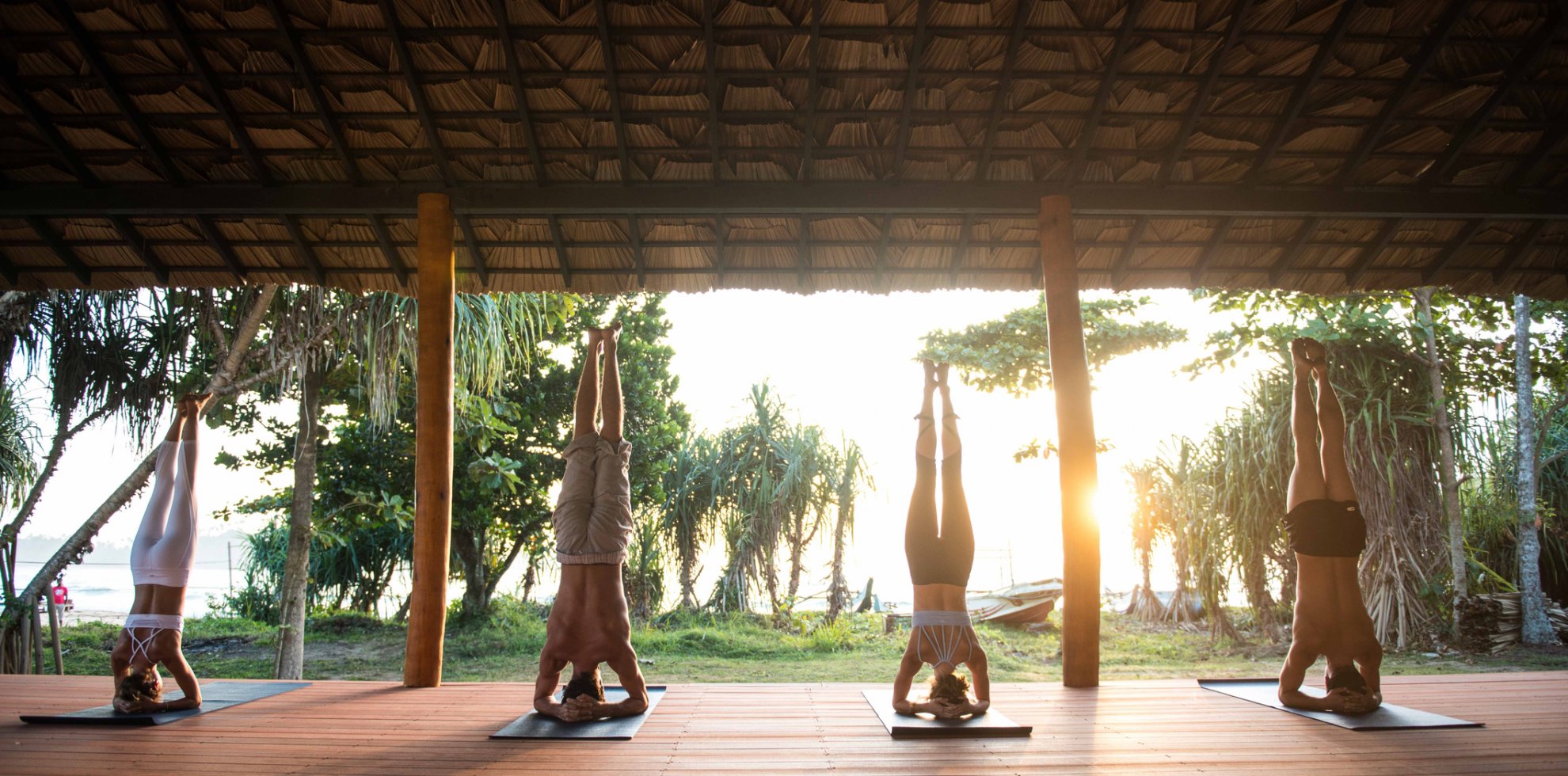 Sri Lanka Talalla Retreat Yoga Yoga Übung Yogahalle
