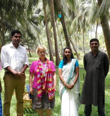 NEUE WEGE Mitarbeiterin Petra Holz war zu Besuch im Sitaram Beach Retreat in Indien