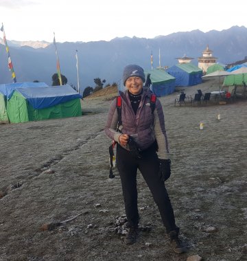 Auf 4000m in Bhutan in einem Camp schlafen
