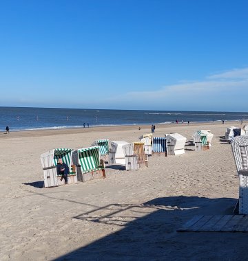 Entspannen Sie sich am weiten Strand von Baltrum